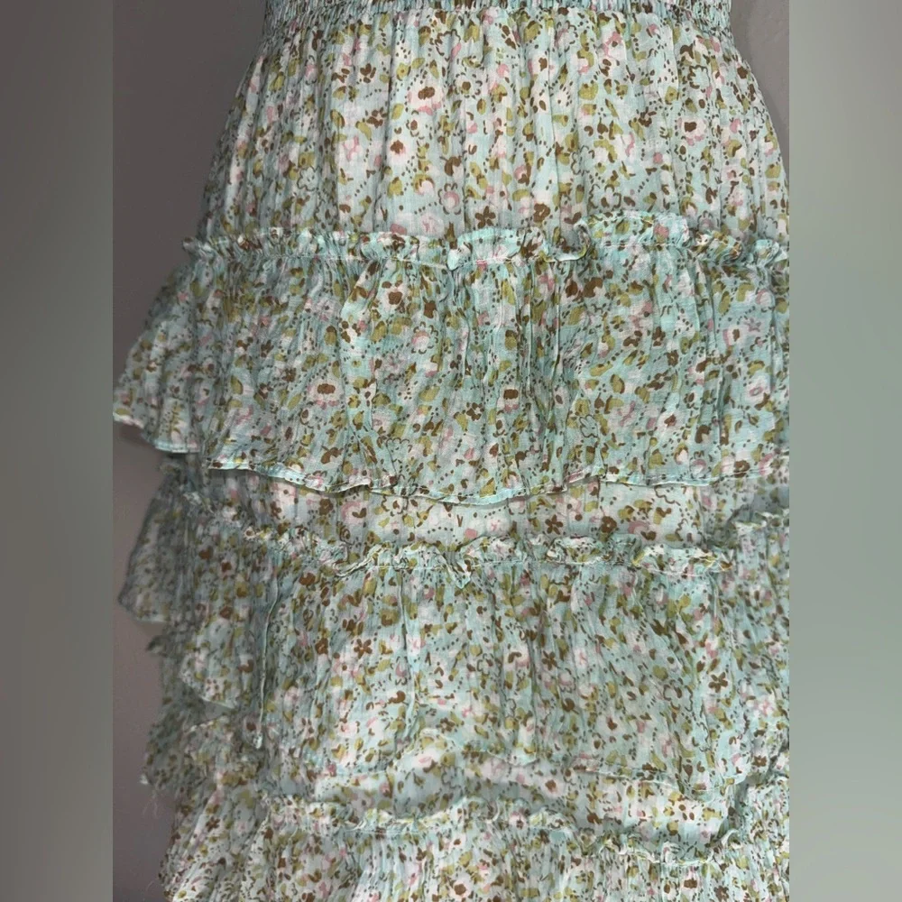 1.State Floral Tiered Mini Dress women’s size small - Picture 7 of 13